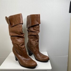 90's Vintage Steve Madden leather slouch boots size  8.5 M